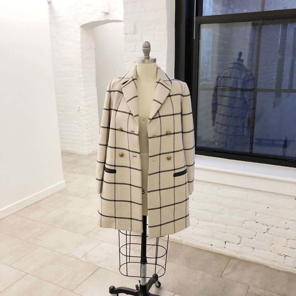 Tory Burch Checkered Plaid Jacket Size S NWT